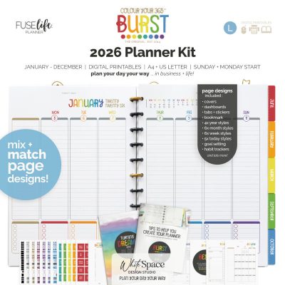 FUSElife 2026 Burst Planner Kit : large